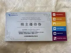 小田急電鉄 株主優待券 2026年まで