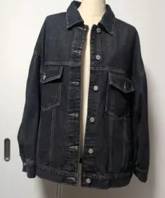 淡黒オーバーサイズ デニムジャケット Mサイズ