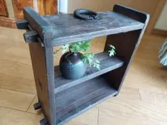 棚 木製 インテリア 古木 古道具 昭和レトロ 当時物 アンティーク 楽天市場】チーク家具 古材 古木 木製ラック 無垢 シェルフ