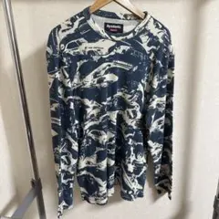 supreme 青サーマル Supreme（Tシャツ/カットソー(七分/長袖) ・ ブルー・ネイビー