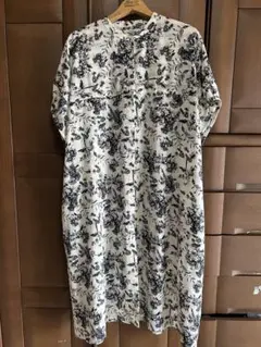 le colis 花柄 半袖シャツワンピース