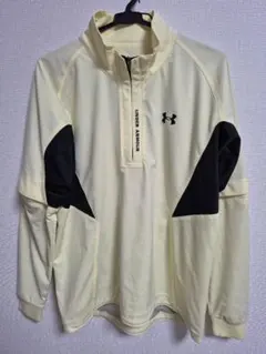 UNDER ARMOUR 　ハーフジップ ナイロンジャケット　半袖切替　状態綺麗