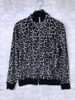 MICHAEL KORS 古着 ハイネック レオパード柄 ジップアップ ブルゾンのサムネイル
