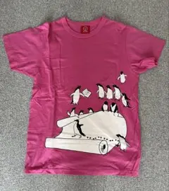 OJICO オジコ　ペンギン柄 半袖Tシャツ ピンクのサムネイル
