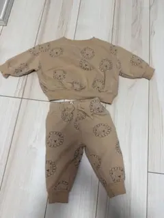 QUINCY MAE ベビー服 3-6ヶ月 ライオン柄　セットアップ