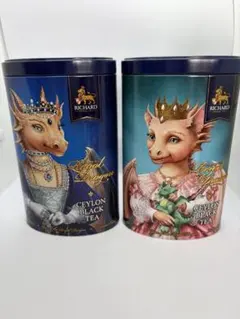 【未開封】RICHARD イヤー・オブ・ロイヤル・ドラゴン 紅茶缶 2種セットのサムネイル