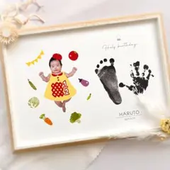 キューピーハーフバースデー ポスター 手形足型