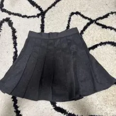 GRLダークグレー プリーツミニスカート