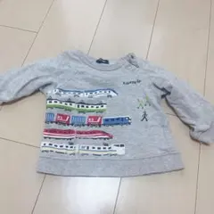 Klädkäp 電車プリント トレーナー 90 クレードスコープ