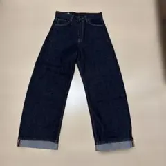 ZARA ワイドデニム ハイウエスト 濃紺 EU34 XS S 新品