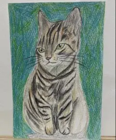 猫の絵 443 キジ白猫 水彩画 原画 2L判 猫の絵 443 キジ白猫 水彩画 原画 2L判 - メルカリ