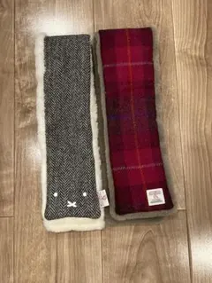 ☆新品☆Harris Tweedリバーシブルウール混マフラー