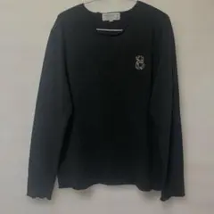 メンズ ブラックニットセーター XXL 韓国土産