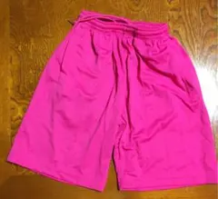 ［新品］ポケットつき☆ドライハーフパンツ ＳＳサイズ　ホットピンク