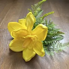 【Maunaloa】フラダンス 髪飾り イエロー 黄色