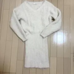 リゼクシー　シャギーニットミニワンピース