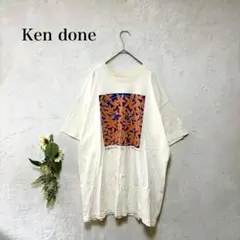 ケン・ドーン　半袖オーバーTシャツ　94s　オーストラリア　F　アイボリ