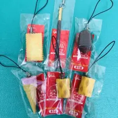 グリコ ポッキー ビスコ カプリコ コロン等 ミニチュアストラップ5種6個セット グリコ ポッキー ビスコ カプリコ コロン等 ミニチュア