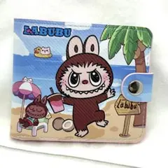 LABUBU ビーチデザイン 二つ折り財布