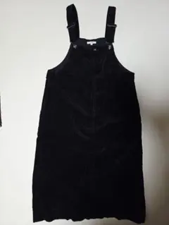 WORK FORM コーデュロイ サロペット ブラックのサムネイル