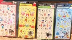 スヌーピーPEANUTS BONBON DROP シール 4シートセット