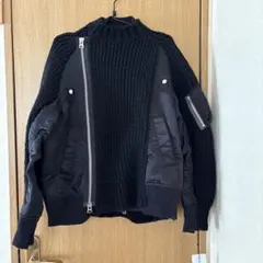 sacai ニットブルゾン　1