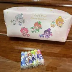 カラフルピーチ キャラクターズ ペンケース サンリオ　筆箱　カラピチ全員集合