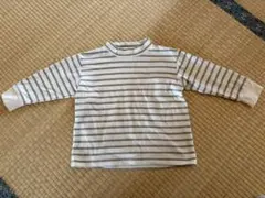 無印良品　ストライプ柄 長袖Ｔシャツ サイズ90