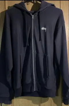 Stussy ジップパーカー ネイビー