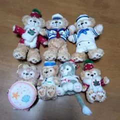 ダッフィー　シェリーメイ　ぬいぐるみバッチまとめ売り