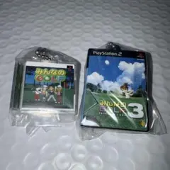ゲームパッケージ ミニチュアチャーム みんなのGOLF セット