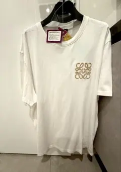 LOEWE アナグラム 刺繍 Tシャツ ホワイト - メルカリ