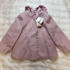 【タグ付未使用】エムズグレイシー コート フリル ビジュー 36 S ピンク