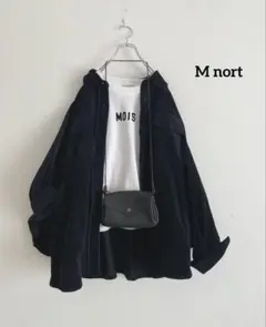 ほぼ未使用 M nort コーデュロイドルマンシャツジャケット