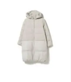 BEAMS☆異素材 ダウンコート☆グレージュ☆未使用品