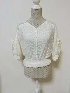 極美品⭐️axes femme アクシーズ 刺繍 ブラウス クラシカル 森ガール