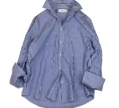 ミラオーウェン スキッパー ストライプ 長袖シャツ