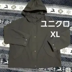 ユニクロ　コットンブレンドパーカ　XL　黒