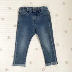 petit main プティマイン ベビー デニム 90 こども ズボン パンツ