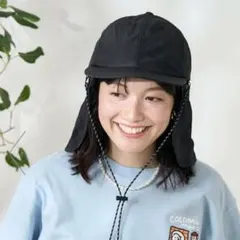 フリークスストア フラップ付きキャップ　クロ