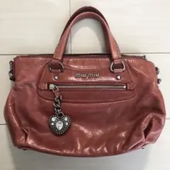 2025年最新】ミュウミュウ ハンドバッグ ハートチャームの人気