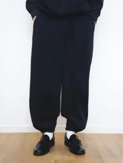 UNIQLO : C スウェットワイドパンツ 09 BLACK（Sサイズ）