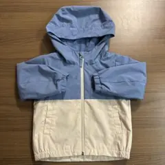 バースデイ プラス 裏起毛アウター 100 ジャンパー 青 ベージュ