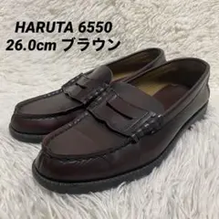 中古品 HARUTA/ハルタ ドレスアップ=ビジネス BlACK 26.0 HARUTA ビジネスシューズ ハルタ WINGTIP LACE-UP ウイング