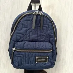 新品　MARC JACOBS キルティング　バックパック　リュック　ネイビー
