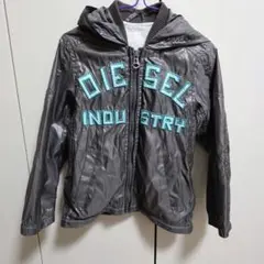 DIESEL フード付きジャケット ブルゾン グレー サイズ4 100 110