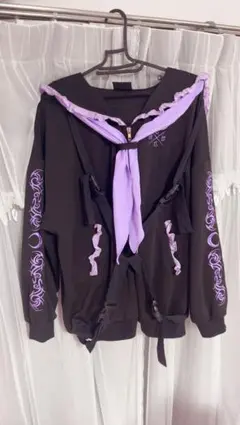 悲恋 KRY セーラー アウター サブカル 紫 黒