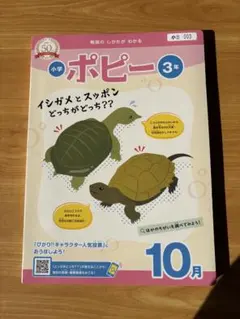 新品未使用！通信教材ポピー小学3年生10月号