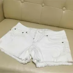 【☆週末お値下げ☆アバクロ白デニムショートパンツ】
