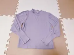 après les cours ラベンダー リブメロウ長袖カットソー